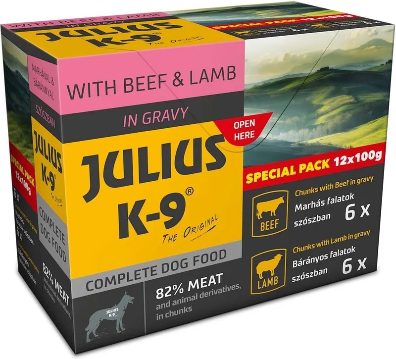Hondenvoer - Natvoer - Adult - 12x100g by Julius-K9 – product photo