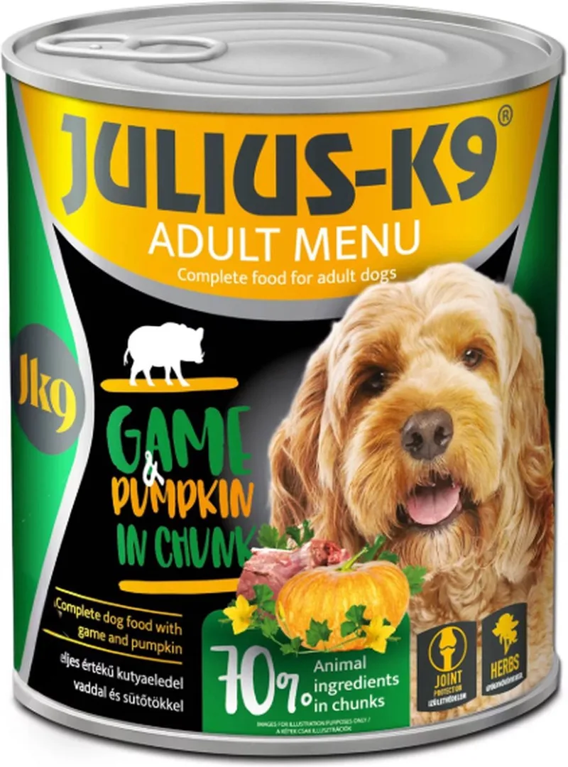 Hondenvoer - Natvoer hond - Adult - Wild - 4 x 800g by Julius-K9 – product photo