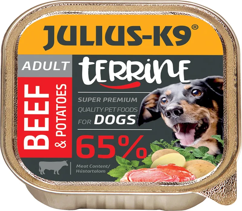 hondenvoer - Pate - Natvoer - Adult - Rund - 10 x 150g by Julius-K9 – product photo