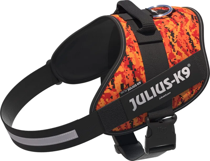 IDC Powertuig - Hondentuig - 2XL - Maat 3 - Pixeljuice de Julius-K9 en Orange – photo produit