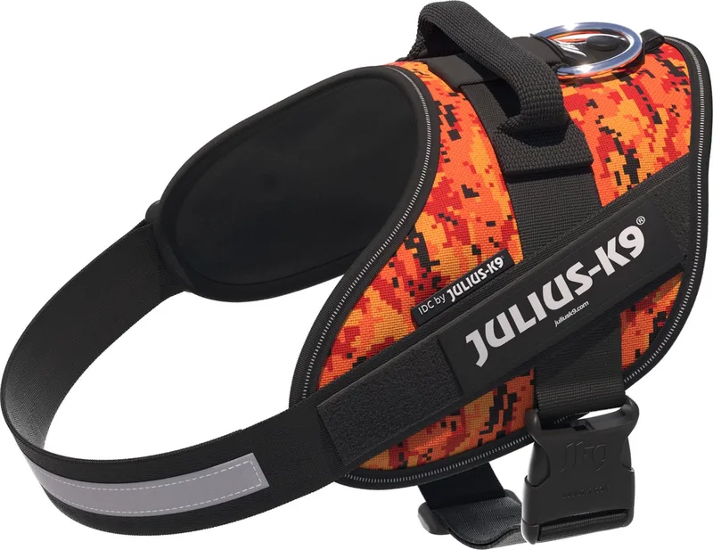 IDC Powertuig - Hondentuig - M - Maat 0 - Pixeljuice by Julius-K9 in Orange – product photo