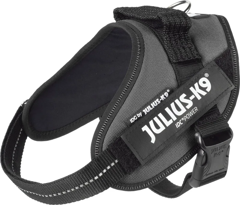 IDC Powertuig - Hondentuig - S - Mini - Antraciet de Julius-K9 en Gris – photo produit