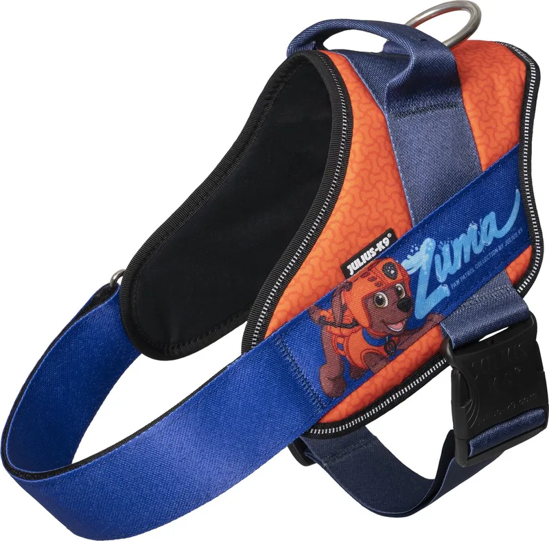 JK9® Paw Patrol - Hondentuig - Maat L - Zuma von Julius-K9 in Oranje met blauw – Produktfoto