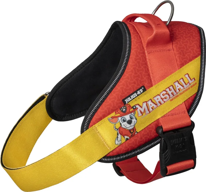 JK9® Paw Patrol - Hondentuig - Maat M - Marshall de Julius-K9 en Rood met geel – photo produit