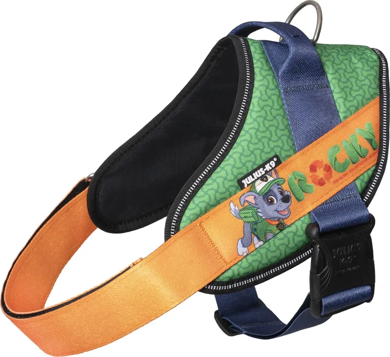 JK9® Paw Patrol - Hondentuig - Maat M - Rocky von Julius-K9 in Groen met oranje – Produktfoto