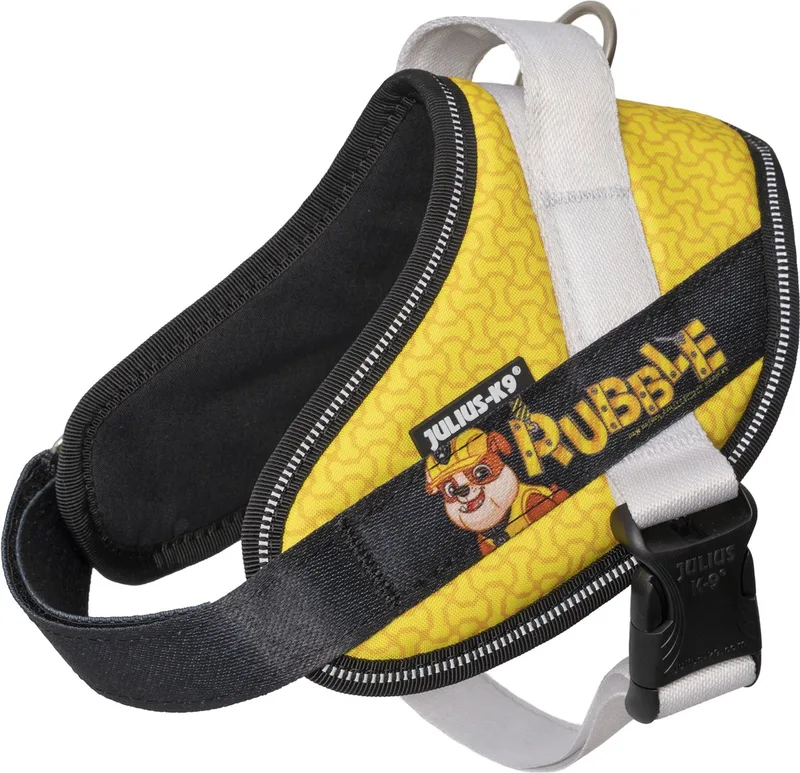JK9® Paw Patrol - Hondentuig - Maat M - Rubble de Julius-K9 en Jaune – photo produit