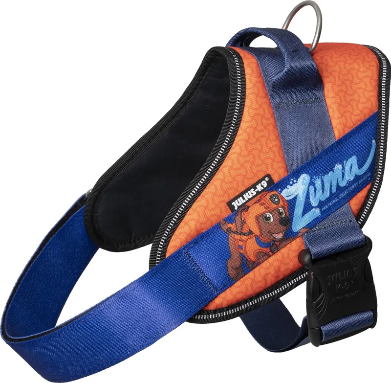 JK9® Paw Patrol - Hondentuig - Maat M - Zuma de Julius-K9 en Groen met oranje – photo produit
