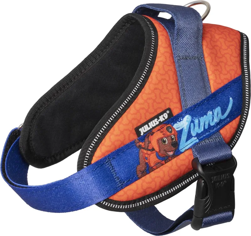 JK9® Paw Patrol - Hondentuig - Maat S - Zuma von Julius-K9 in Oranje met blauw – Produktfoto