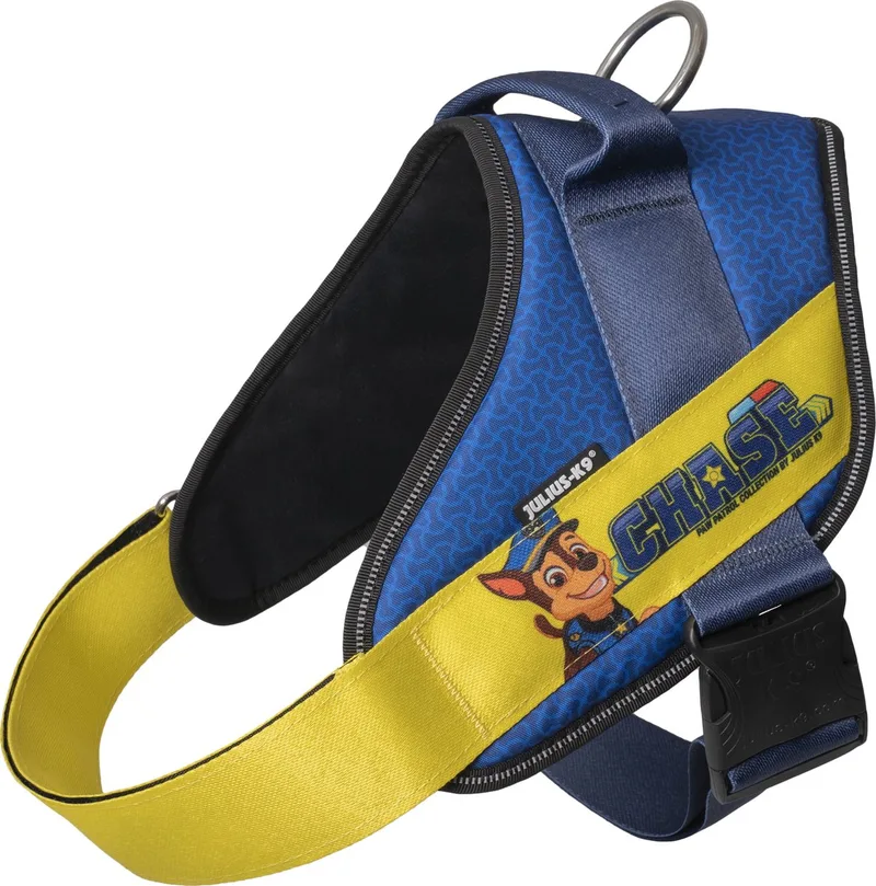 JK9® Paw Patrol - Hondentuig - Maat XL - Chase de Julius-K9 en Blauw met geel – photo produit