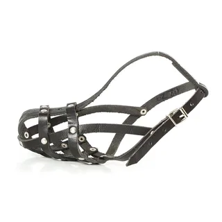 Lightweight Leather Medium Poodle Mini Schnauzer Muilkorf van Julius-K9 – productfoto 1 van 6