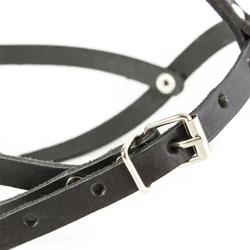 Lightweight Leather Medium Poodle Mini Schnauzer Muilkorf van Julius-K9 – productfoto 5 van 6