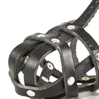 Lightweight Leather Medium Poodle Mini Schnauzer Muilkorf van Julius-K9 – productfoto 2 van 6