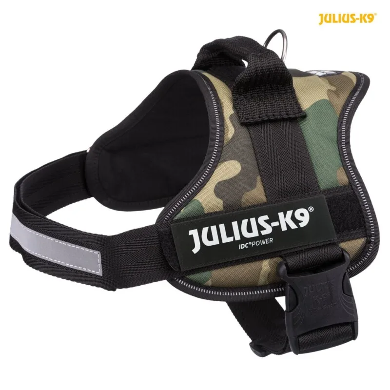 Trixie ® Powergeschirr® Gr. 0-3 braun/ grün M van Julius-K9 in Bruin, Groen, Regular – productfoto