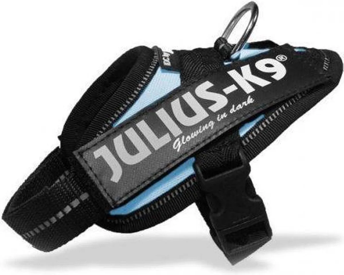 WERELD BEKENDE JULIUS K9 IDC POWERTUIG VOOR TEKSTLABELS BLUE SKY MAAT 3 von Julius-K9 in Blau – Produktfoto