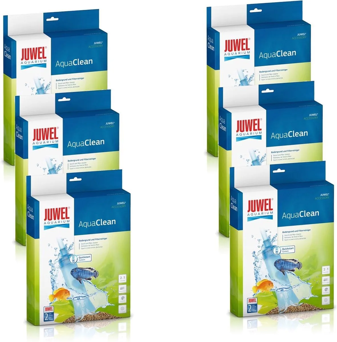 Aqua Clean Bodem- En Filterreiniger - Onderhoud - 6 x 24.5x6x30.5 cm 30 Tot 60cm van Juwel in Zwart – productfoto