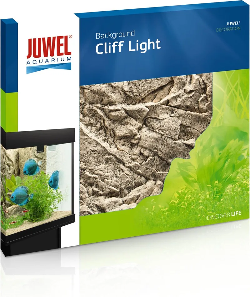 Aquarium Achterwand Cliff - Aquariumdecoratie - 60 x 55 cm - Beige von Juwel in Blau – Produktfoto