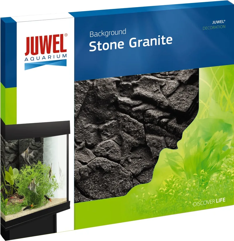 Aquarium Achterwand Stone - Aquariumdecoratie - Graniet - 55 x 60 cm von Juwel in Grau – Produktfoto