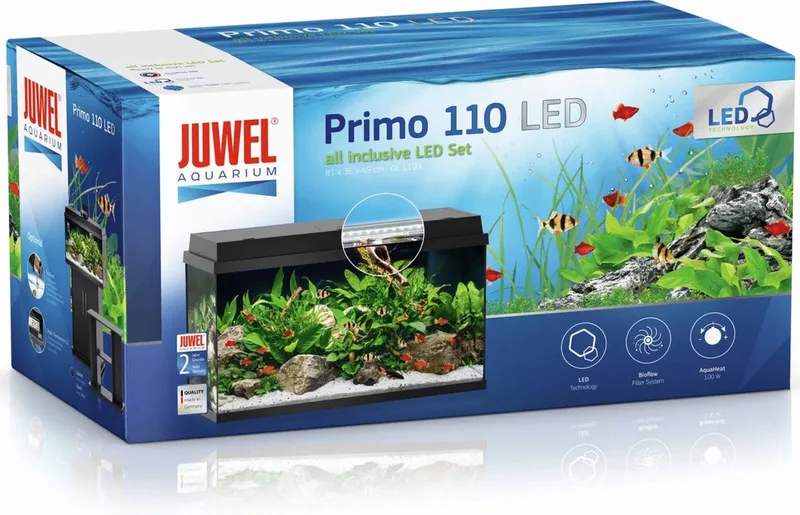 Aquarium Primo 110 2.0 - Aquaria - 82x37x42 cm Ca. 110 L de Juwel en Noir – photo produit