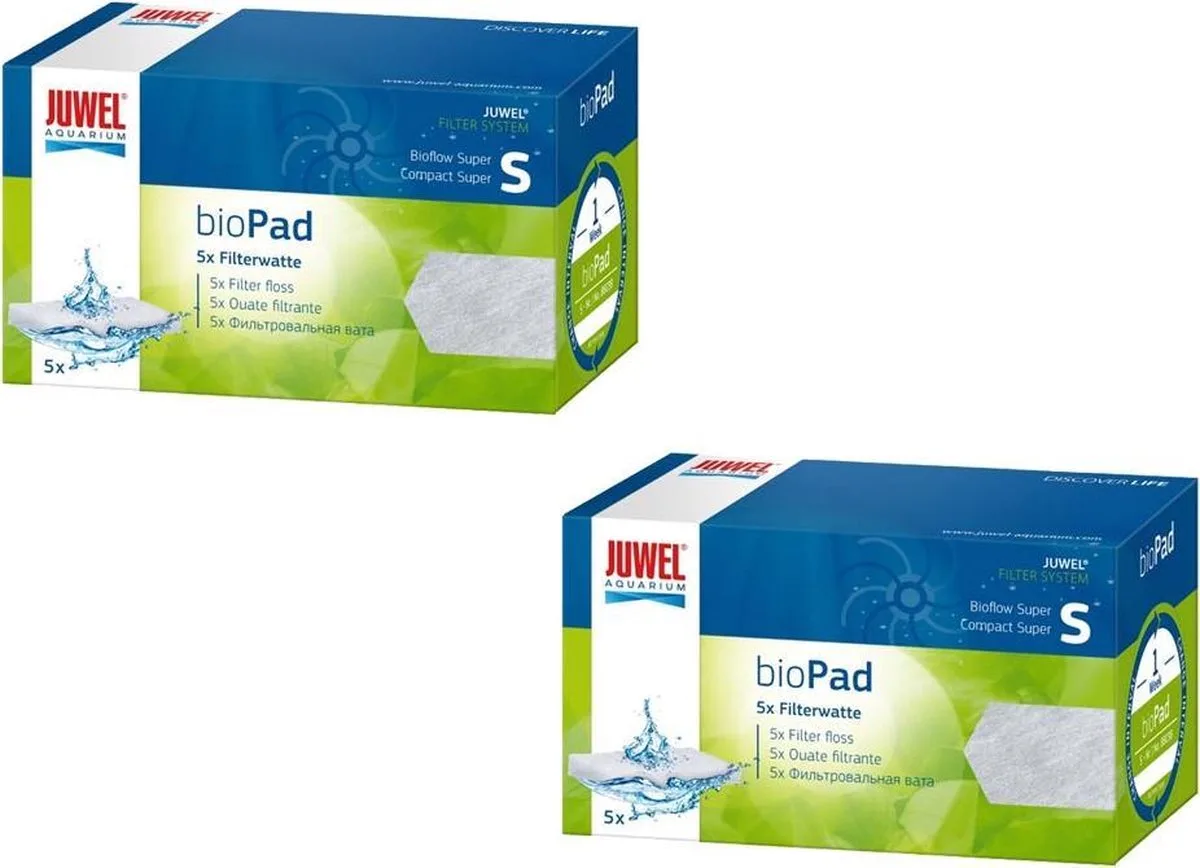 bioPad - Aquariumaccessoire - Voor Bioflow Super en Compact Super - 2 x 5 watten van Juwel – productfoto