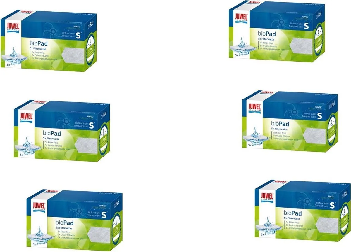 Biopad S Super - Filtermateriaal - 6 x 5 stuks van Juwel – productfoto