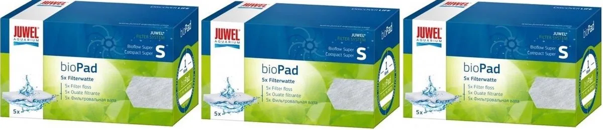 Biopad S watten (super compact) - Wit - 3 stuks van Juwel – productfoto
