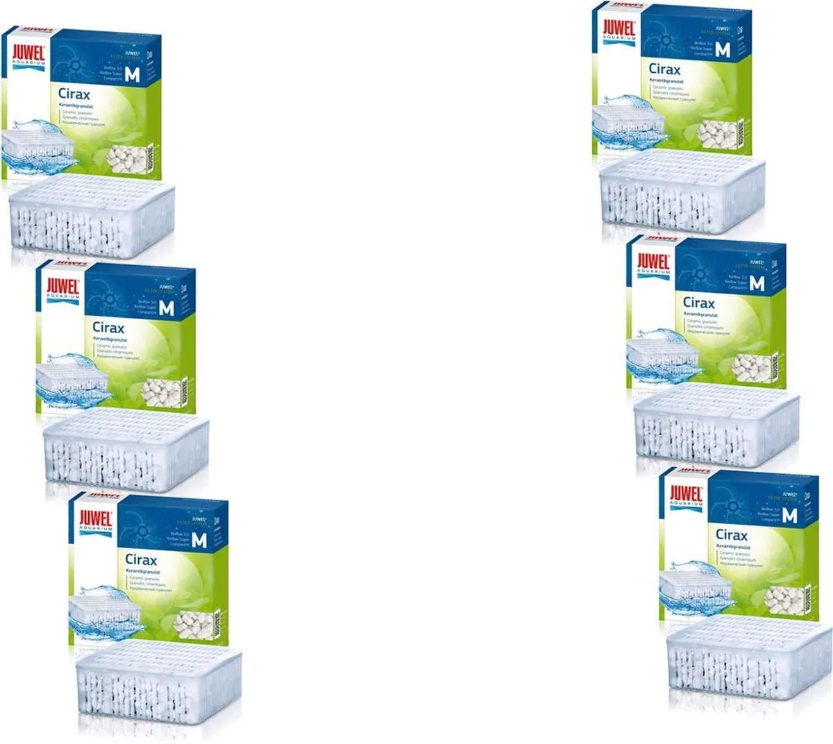 Cirax M Compact - Filtermateriaal - 6 x 200 g Compact van Juwel – productfoto