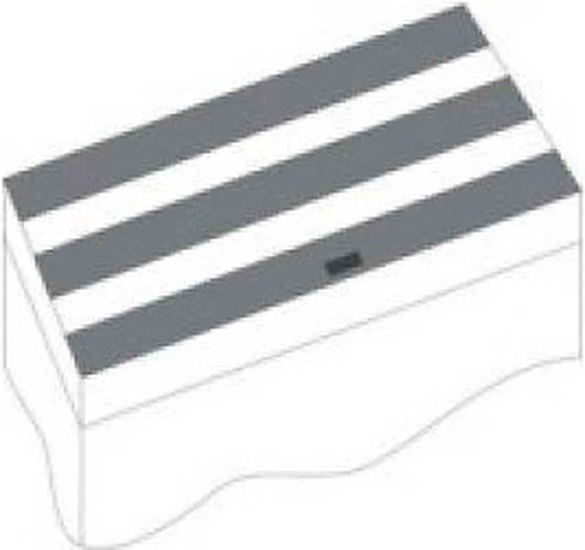 kleppenset IV 120x50 cm voor Rio 300 / 350 från Juwel i Svart – produktbild