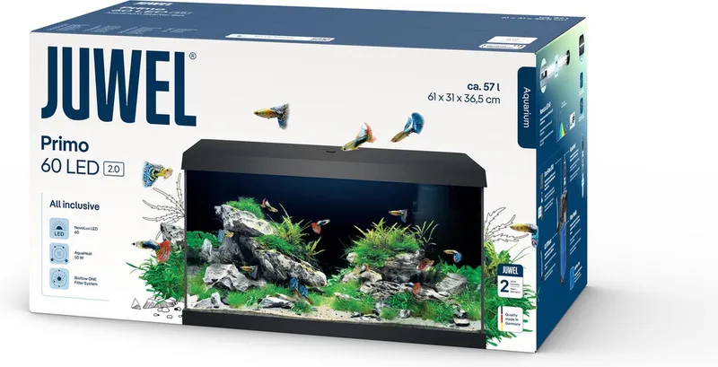 Primo Aquarium - 61 x 31 x 37 cm - 60 L by Juwel in Black – product photo