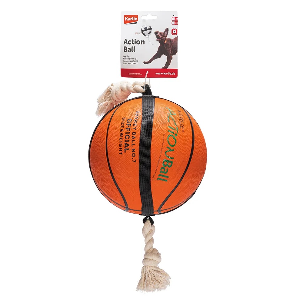 Action Ball Basketbal Ø24x55cm hondenspeeltje van Karlie – productfoto