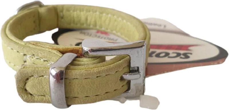 Buffalo Hondenhalsband / Halsband (09504) - Buffelleer - XS - Nekomvang 11,5 - 13,5 cm (GELIEVE ALVORENS BESTELLEN OPMETEN) von Karlie in Anijsgroen – Produktfoto