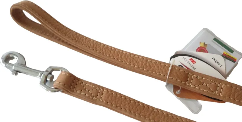 Buffalo Hondenriem / Hondenlijn - Buffelleder - M - Breedte: 18 mm - Lengte: 100 cm by Karlie in Kaneel – product photo