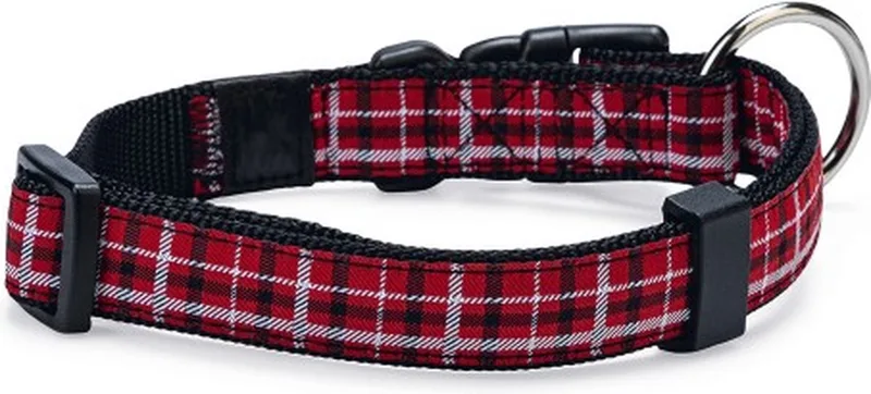 Collar tartan s 30-45 cm 15 mm by Karlie in Red – product photo