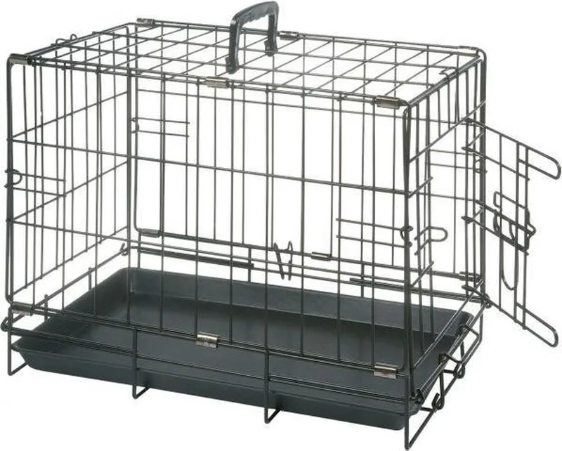 Flamingo bench Keo - 47 x 30 x 37 cm von Karlie in Schwarz – Produktfoto