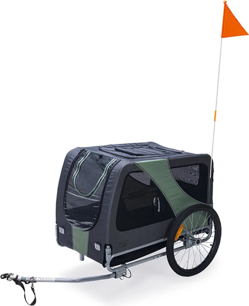 hondenfietskar Ox 152 x 74 x 74 cm - Hond by Karlie in Grey, Green – product photo