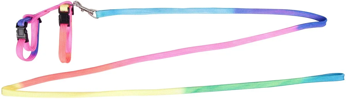 Konijnentuig Met Lijn Regenboog van Karlie in Blauw – productfoto