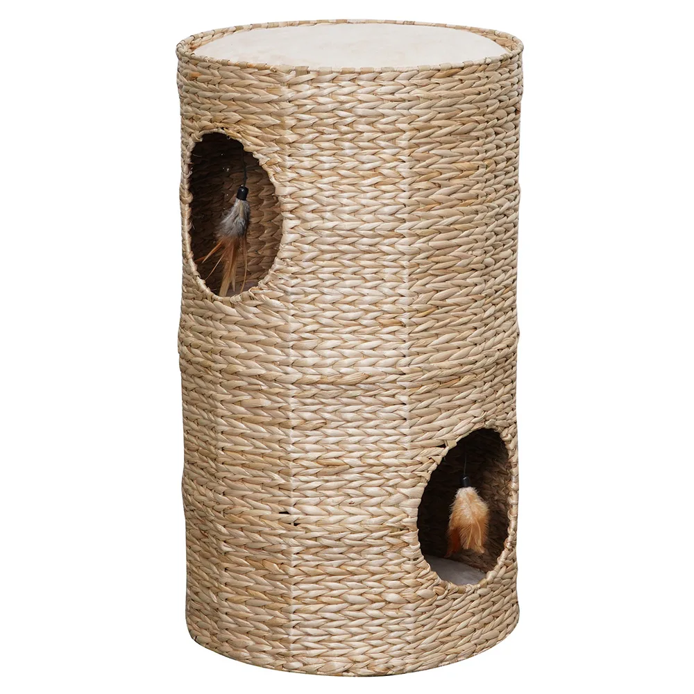 Krabpaal Caverna Waterhyacint Ø40x70cm voor katten van Karlie – productfoto