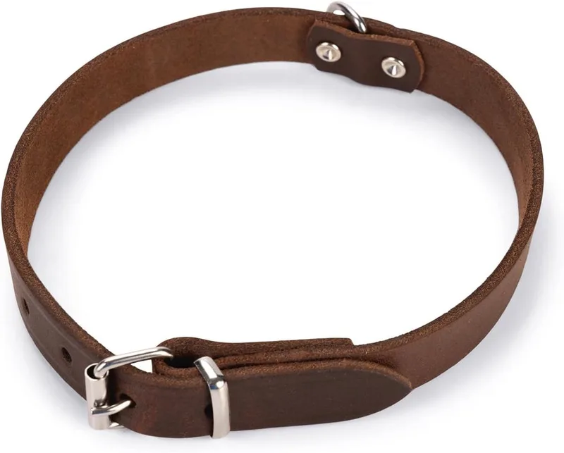 Lederen Honden Halsband - 52cm 20mm - Verstelbaar: 36,5 tot 43.5 cm von Karlie in Braun – Produktfoto