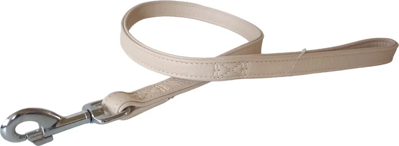 Nordic Hondenriem - Hertenleder - Maat: L-XL - Breedte: 22 mm - Lengte: 100 cm by Karlie in Cream – product photo
