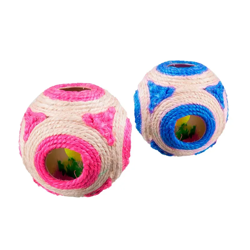 Sisal Bell Catnip Katten Speelgoed Geassorteerd fra Karlie – produktbillede