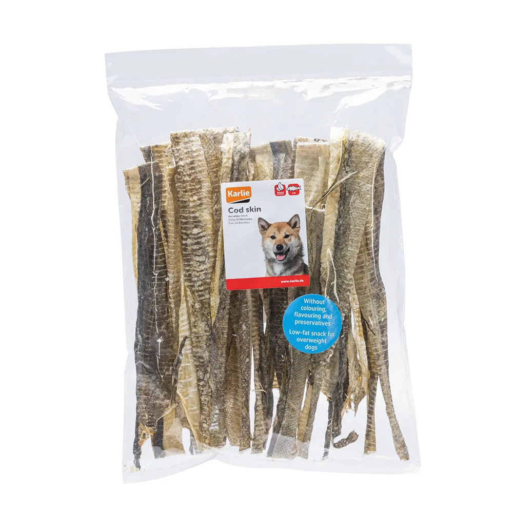 Spaarpakket: 2x150g Karlie kabeljauwhuid hondensnacks de Karlie – photo produit