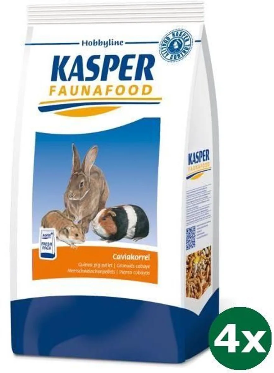 4x4 kg Kasper faunafood hobbyline caviakorrel by Kasper Faunafood – product photo