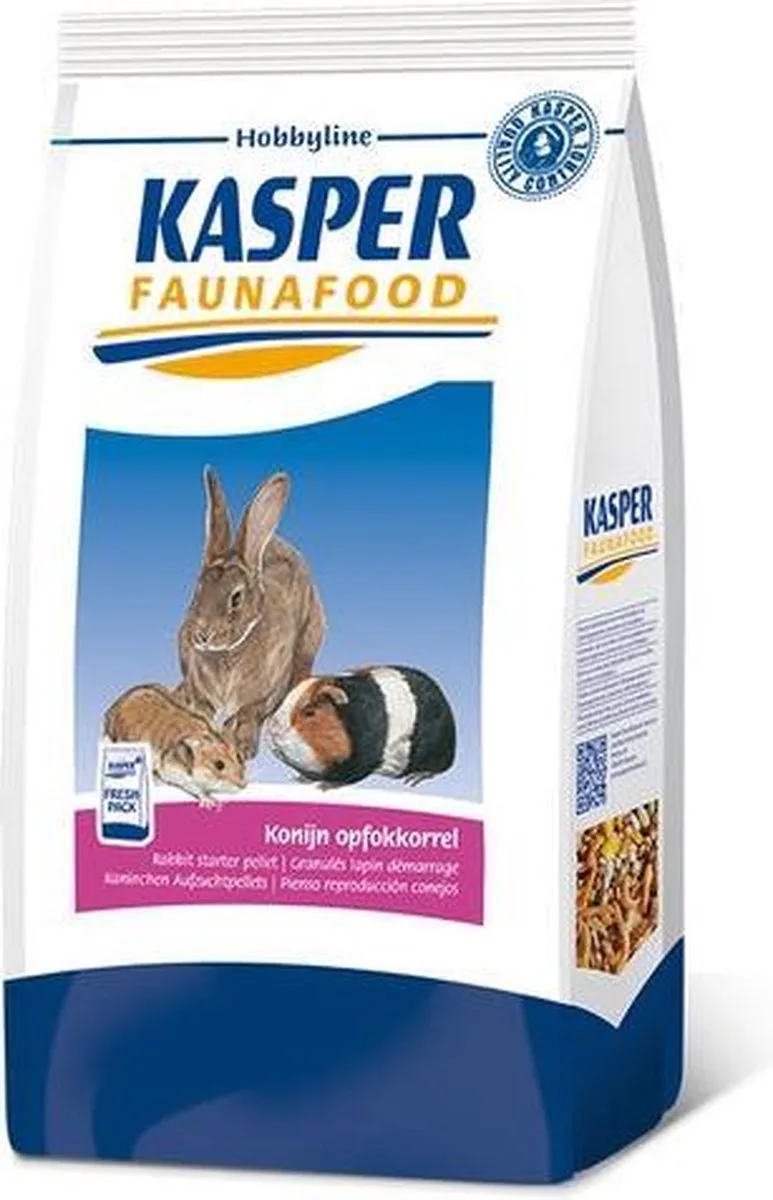 Hobbyline Konijn Opfokkorrel - Konijnenvoer - 4 kg by Kasper Faunafood – product photo