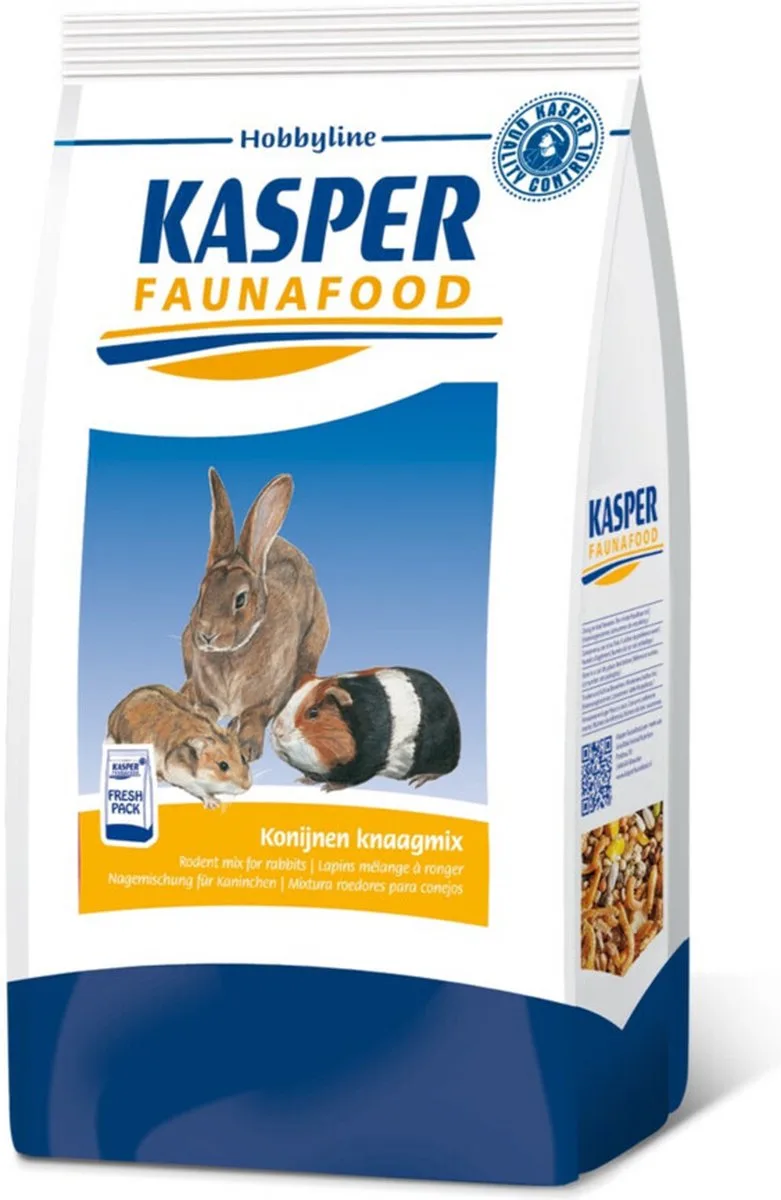 Hobbyline Konijnen Knaagmix - Konijnenvoer - 3.5 kg de Kasper Faunafood – photo produit