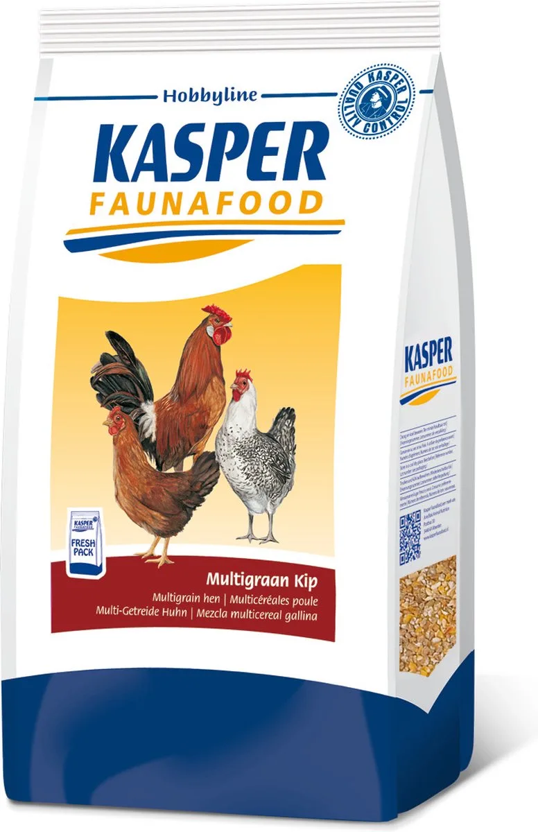 Hobbyline Multigraan Kip - 4 KG van Kasper Faunafood – productfoto