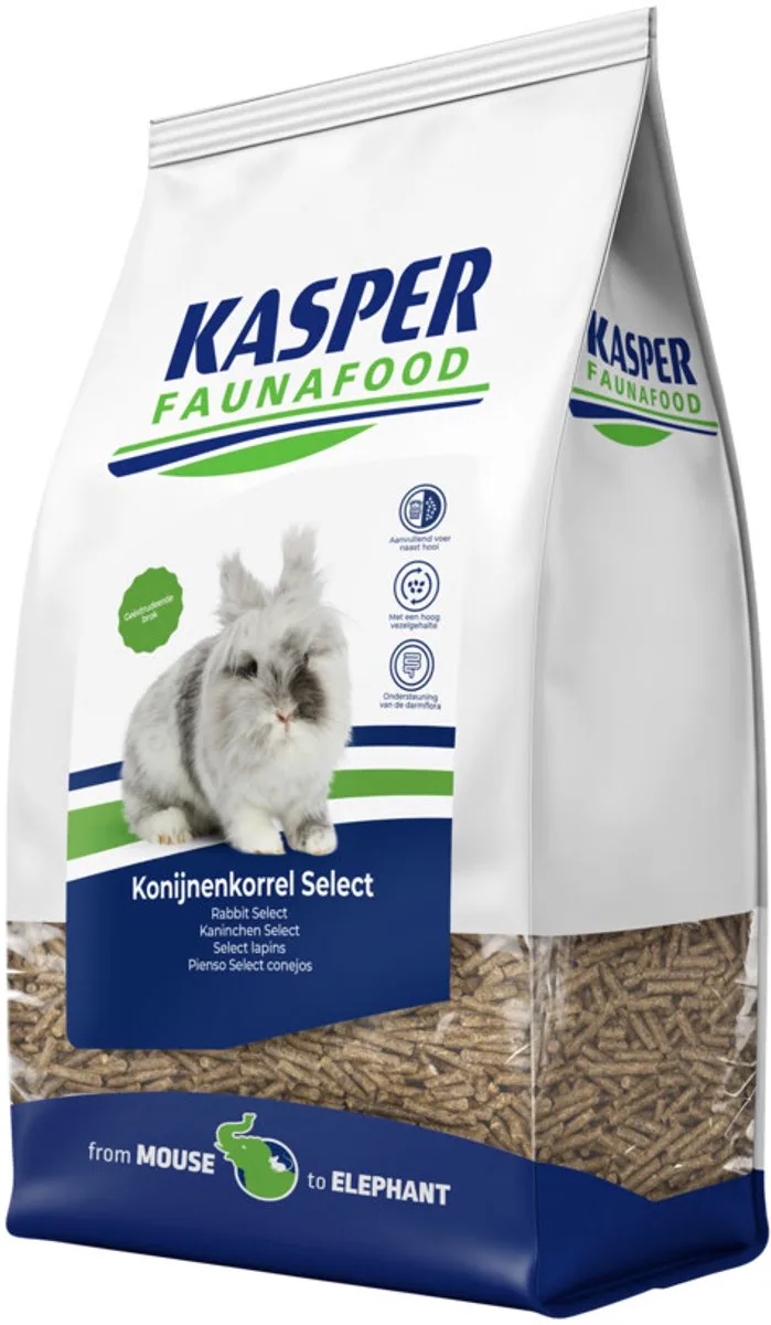 Konijnenvoer Konijnenkorrel Select - 3 x 2 kg - Voordeelverpakking by Kasper Faunafood – product photo