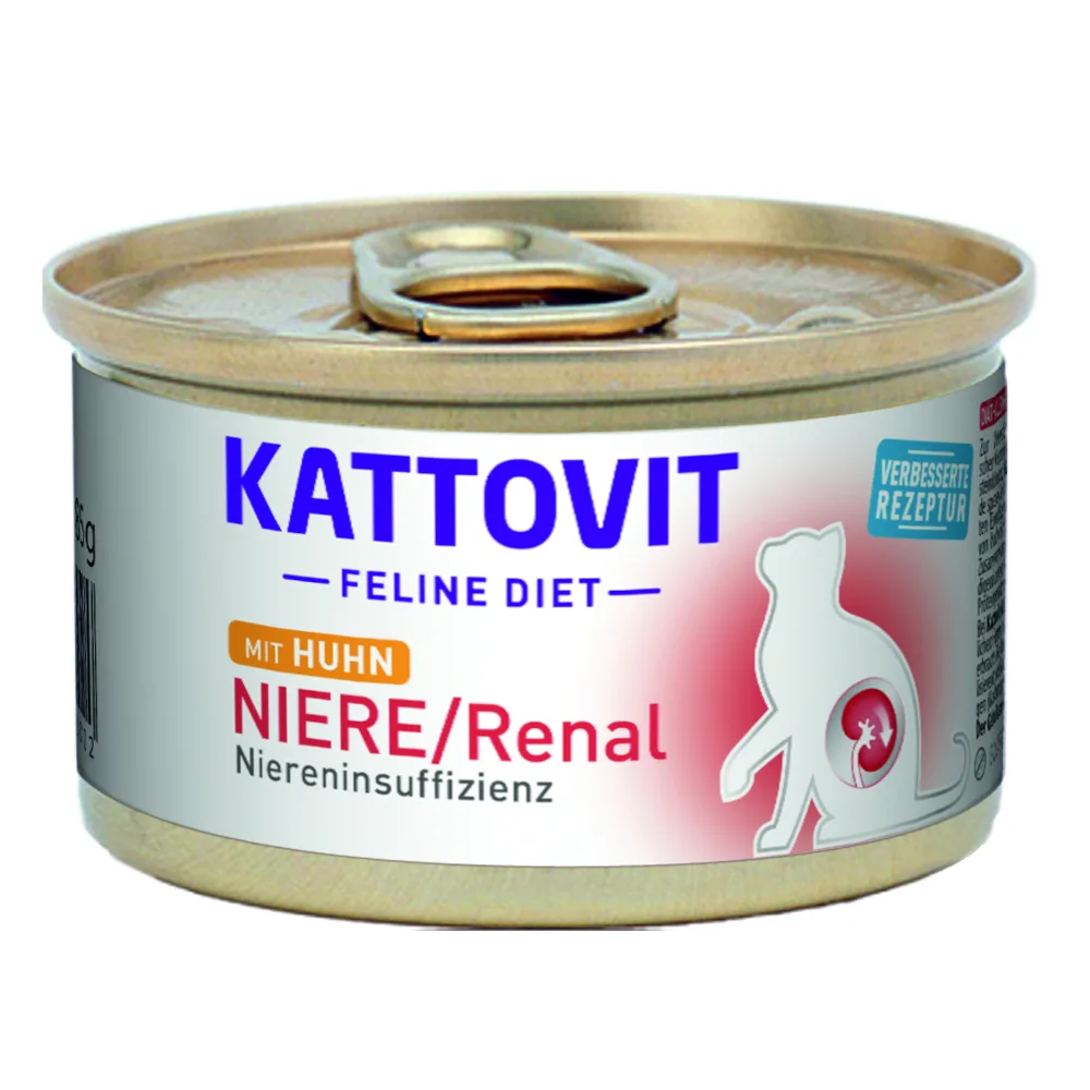 12x85g Nieren/Renal Kip Kattovit Kattenvoer by Kattovit – product photo