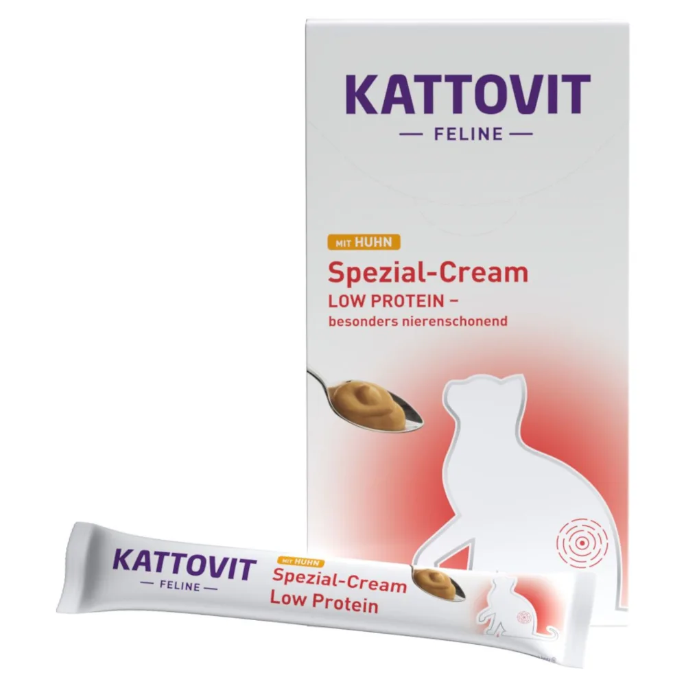 6x15g Low protein Spezial-Cream Kip Kattovit Kattenvoer by Kattovit – product photo