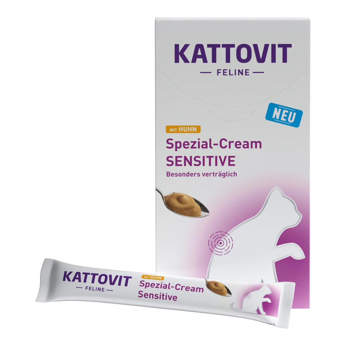 6x16g KATTOVIT Feline Special-Cream Sensitive met kip kattensnacks van Kattovit – productfoto