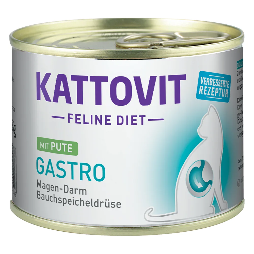 6x185g Gastro Kalkoen Kattovit Kattenvoer van Kattovit – productfoto