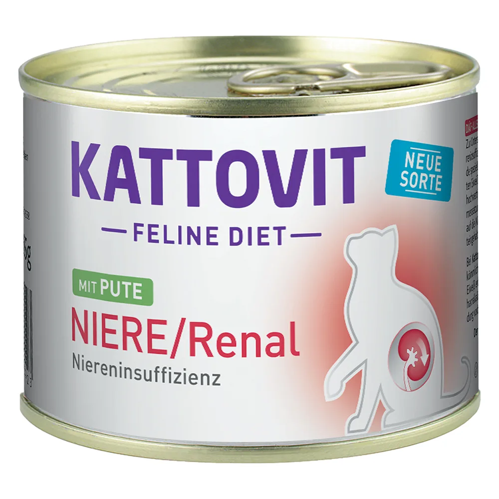 6x185g Nier/Renal (Nierfalen) Kalkoen Kattovit Kattenvoer by Kattovit – product photo